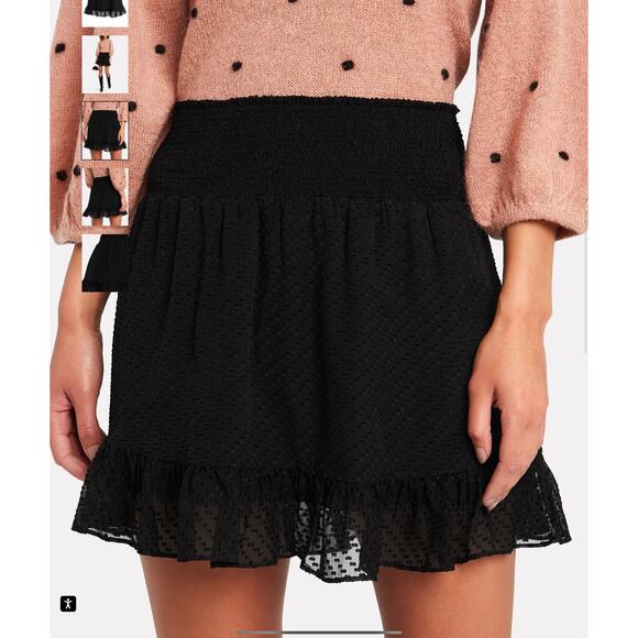 INTERMIX Rena Swiss Dot Silk Skirt - Picture 2 of 10